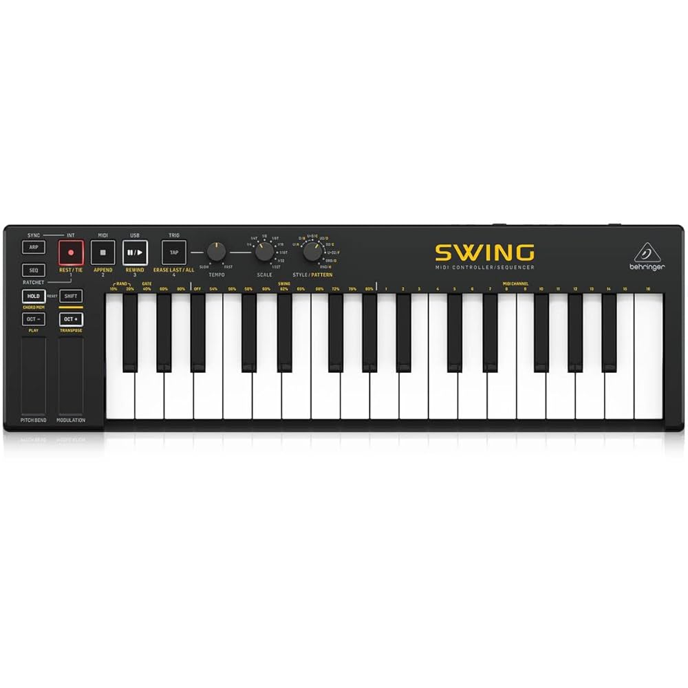 ピアノbehringer USB/MIDI controllerKeyboard Behringer SWING 32-Key USB MIDI Controller Keyboard